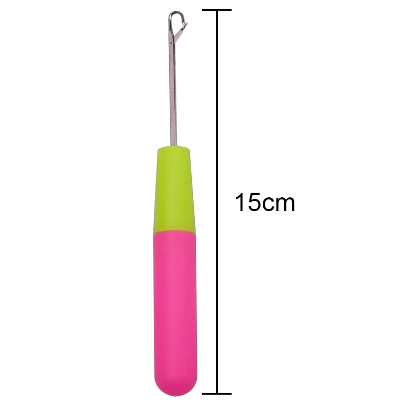 

High 4pcs/set 15cm Hair Extension Tools Plastic Handle Wig Needle Crochet Hook KTC 66