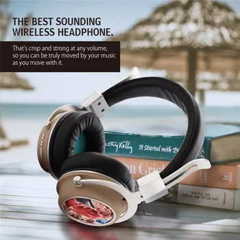 

EK MH5 Wireless Bluetooth Headphones HIFI Stereo Bass Subwoofer Music Gaming Headset With Mic FM Radio For Phones PC Earphone