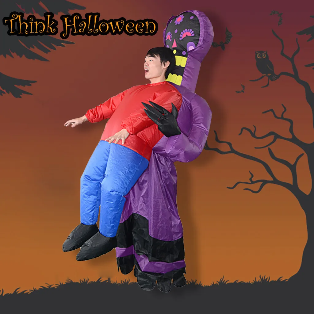 

Ghost Pick Me Up Inflatable Halloween Costume Party Balloon Scary Inflatable Airballoon Adults Children Zombie Cosplay Clothing