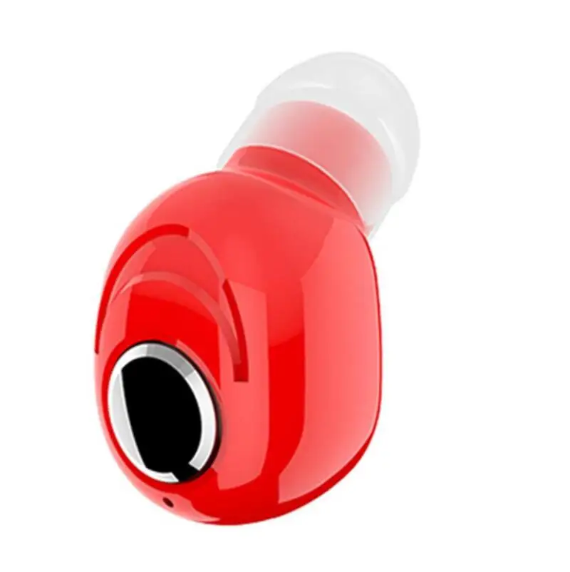 L16 мини наушники-вкладыши Bluetooth 5,0 HiFi Спортивная беспроводная гарнитура с микрофоном наушники Handsfree стерео наушники для смартфонов - Цвет: Красный
