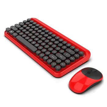

2020 Wireless Keyboard and Mouse Set for Laptop Notebook Computer Dot Mechanical Keyboard Wireless Set Mouse DPI Adjustable