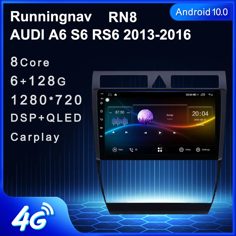 

For AUDI A6 S6 RS6 1997 1998 - 2004 Android Car Radio Multimedia Video Player Navigation GPS No dvd 2 DIN