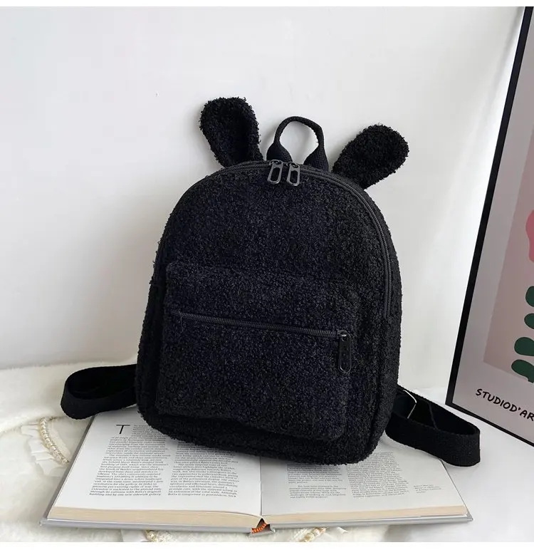 Personalised Embroidery Backpack with ANY NAME Custom Portable Mini Children Travel Shopping Rucksacks Bear Shaped Shoulder Bags