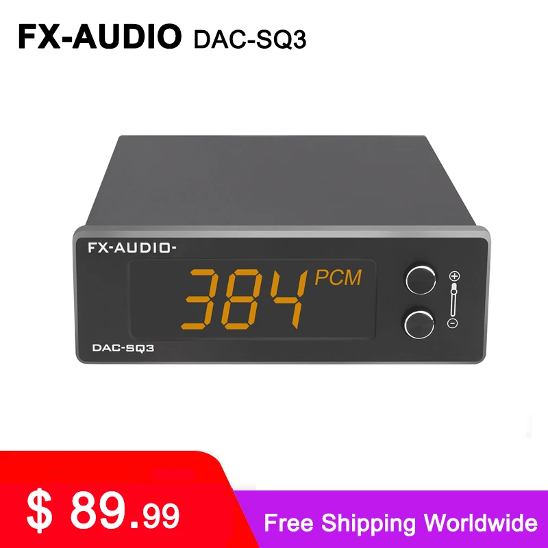 FX-AUDIO DAC-SQ3 MINI USB DAC ES9038Q2M XMOS XU208 LM49720A PCM 32Bit/384kHz DSD256 Audio HIFI Decoder | Электроника