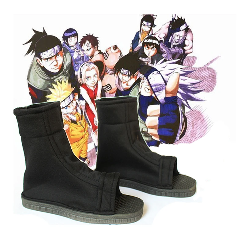 Обувь для косплея удзумаки Наруто Учиха Саске из аниме обувь Hatake Kakashi Haruno Sakura Ninja