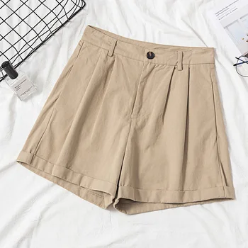 

Shorts Women High Waist Summer Plus Size Casual Loose Leg Curls Femme Short 4xl