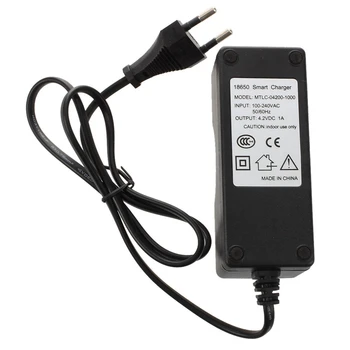 

New 18650 3.7V rechargeable Li-ion battery AC battery charger EU