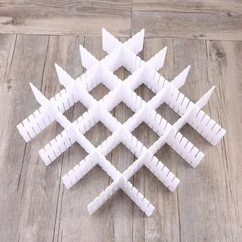 

Adjustable partition drawer divider partition storage wardrobe environmentally friendly Wooden storage organizer AC889