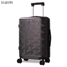 KLQDZMS 2" 24" 28 дюймов Высокое качество ABS+ PC чемодан на колёсиках Спиннер для мужчин бизнес путешествия чемодан для женщин Сумка на колесиках
