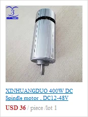 400 вт двигатель шпинделя постоянного тока, DC12-48V 12000 об/мин, гравировальный фрезерный шлифовальный с воздушным охлаждением длинный рот затяжки 1,5 мм-10 мм мотор шпинделя