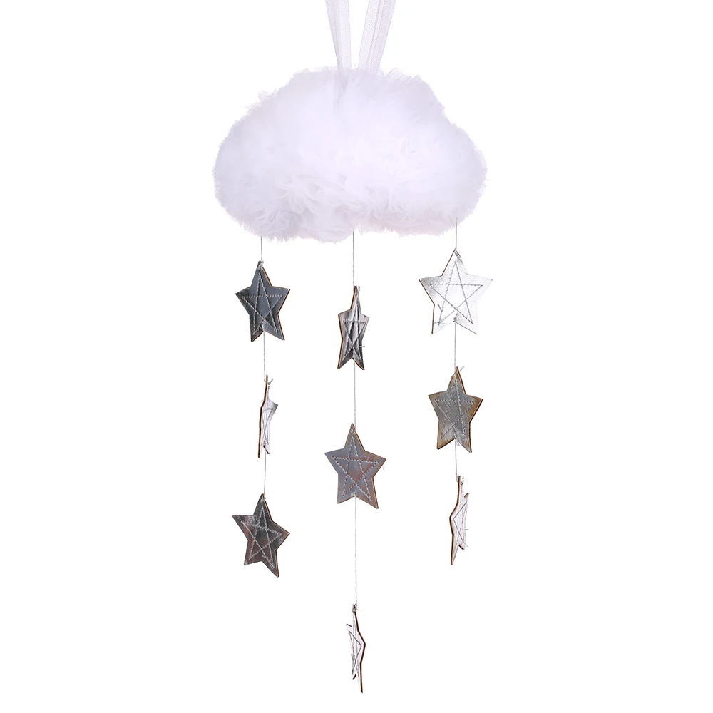 Baby Crib Hanging Decoration White/Gold Silver Sparkling Stars baby room decor Children's Rooms Tent baby bed Walls Decor