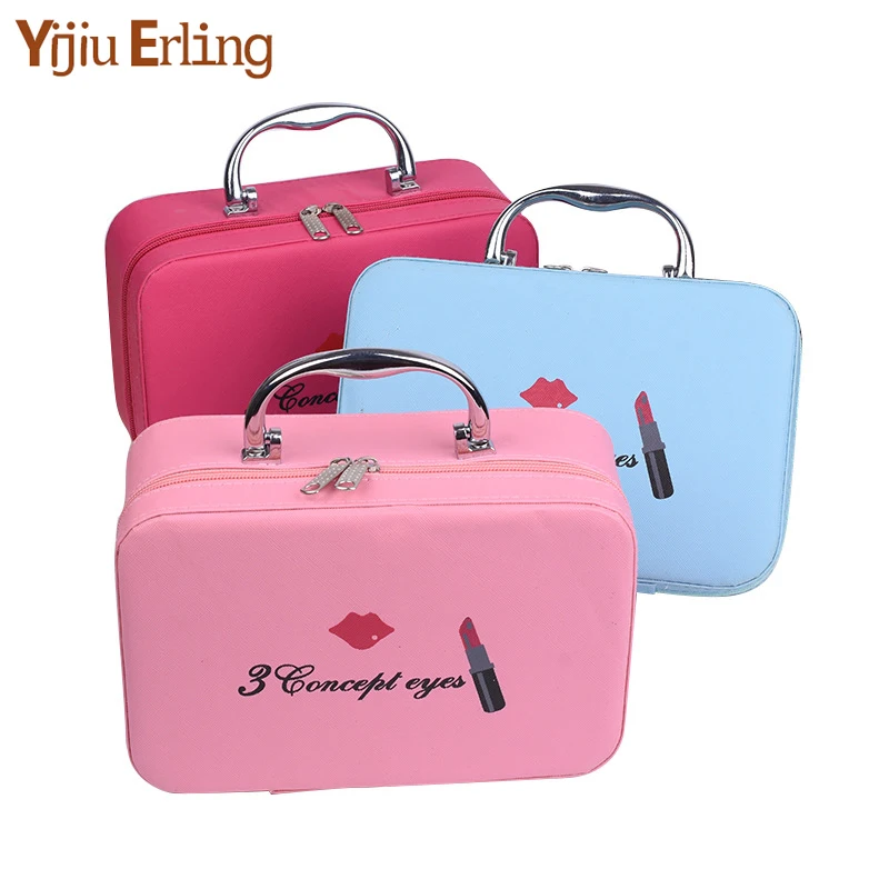 

Make Up Bags Cosmetic Case Portable Small Lip Cosmetic Bag with Mirror Large Capacity Finishing Storage Wash Bag Makeup Bags