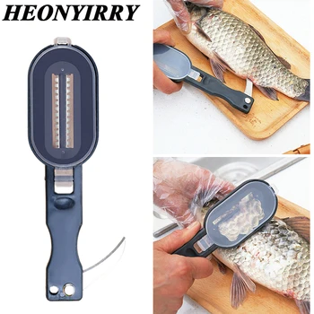 

Multifunctional Fish Scale Planer Tool Fish Scaler Fishing Knife Fish Cleaning Tools Kitchen Cooking Accessorie