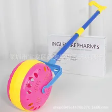 Детская тележка, ходунки для малышей, Одноколесный колокольчик, толкающий музыкальный стержень для младенцев