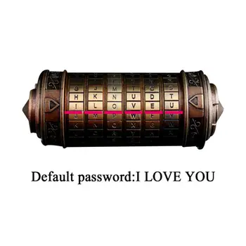 

Da Vinci Code Speelgoed Metalen Cryptex Sloten Brief Wachtwoord Valentijnsdag Kids Adult Gift Escape Kamer Propp Toys