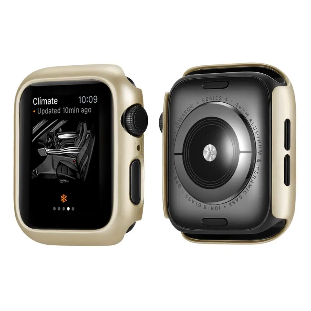 Чехол для Apple Watch 4, 5, 3, 2, 1, 40 мм, 44 мм, с краями, чехол s для iWatch Series 3, 2, 42 мм, 38 мм - Цвет: 2