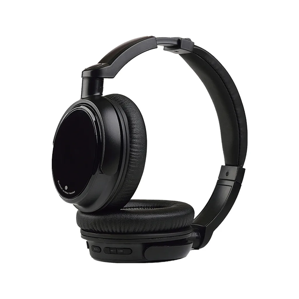 BLACK Ouhaobin беспроводные наушники Bluetooth соединения стерео наушники музыка бас для аудио устройства - Цвет: BLACK