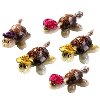 

10Pc Shell Craft Cute Portative Durable Shell Turtle for Fish Tank Decoration Children