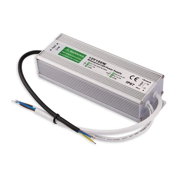 

Outdoor LED Transformer, 150W LED Driver to 12 Volt DC Output, IP67 Waterproof LED Power Supply, 12.5A for LED Light, Computer P