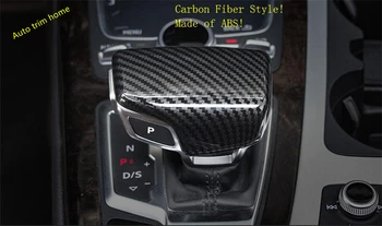 

Stalls Transmission Gear Shift Head Decoration Cover Trim Fit For Audi Q5 2018 2019 2020 ABS / Carbon Fiber Look Interior