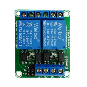 

2 Way 5V 12V 24V Relay Module High/Low Level Trigger Relay Control MCU Extension Development Board With optocoupler