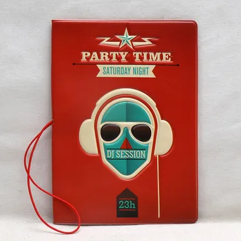 

Travel Accessories Red Boys Passport Cover ID Credit Card Bag 3D Design PU Leather Passport Holder Bag