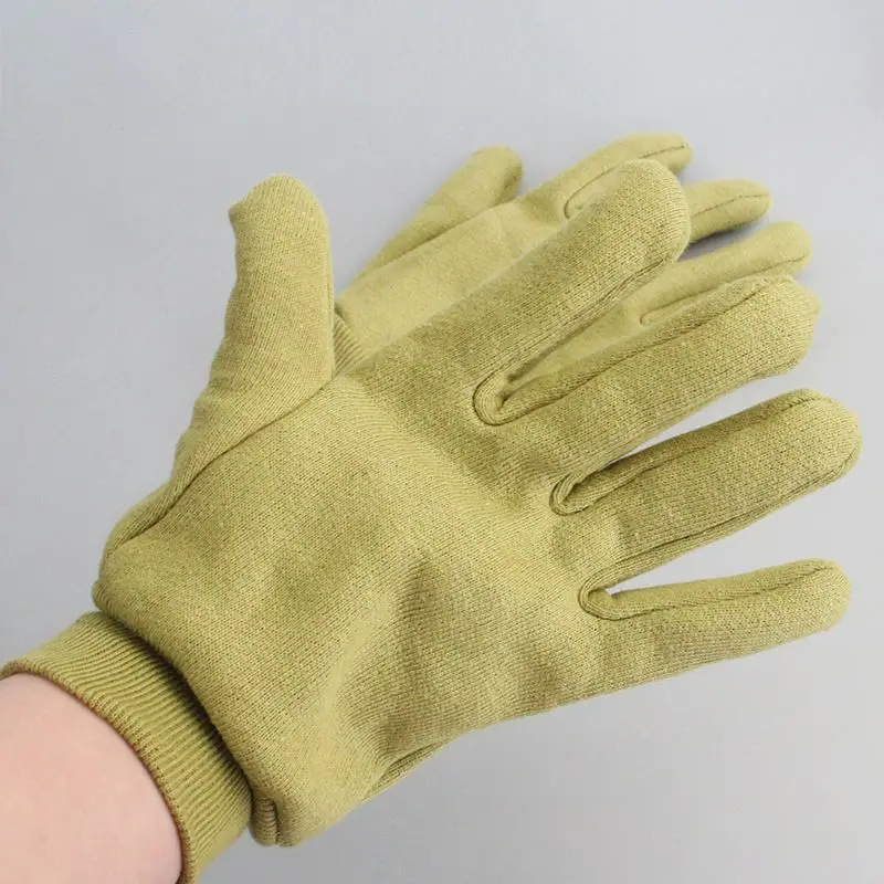 Practical Thicken Protective Gloves Big Mouth High Temperature Plus Velvet Gloves High Quality Cotton Cloth Thermal Gloves