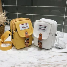 Сумка через плечо в Корейском стиле, Женская холщовая мини-сумка серии мобильных телефонов MORI, сумка для мелочи, сумка на плечо