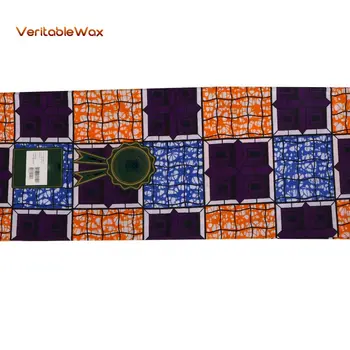 

2020 Ankara African Polyester Wax Prints Fabric New veritableWax High Quality 6 Yards African Fabric For Party Dress PL562
