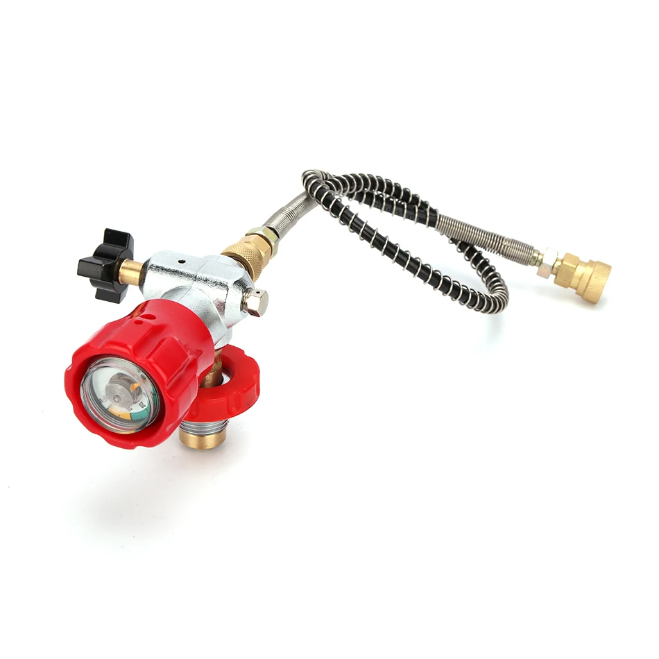 

PCP Scuba Refill Adapter Upgraded Filling Station Diving Valve CO2 G5/8 Carbon Fiber Cylinder Air Inflation to Small HPA Tank