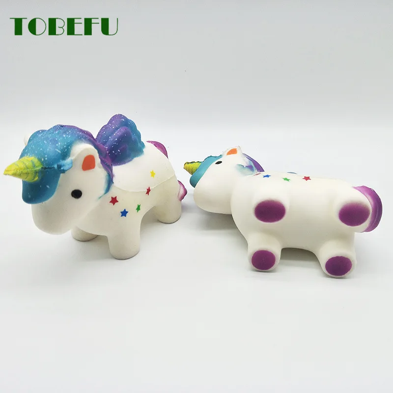 TOBEFU Kawaii Jumbo Единорог Сжимаемый Забавный подарок для детей медленное снятие