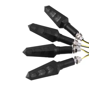 

4x Universal Motorcycle Bike LED Amber Turn Signal Blinker light Indicators 6LED turn signal for motorcycle
