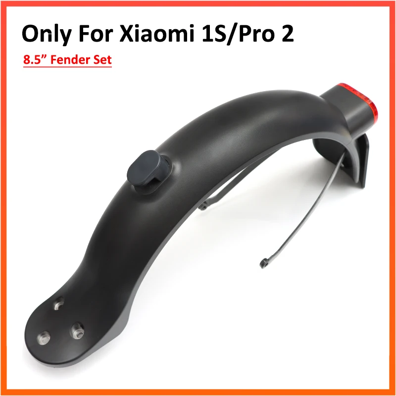 Xiaomi 스쿠터 1S 및 PRO 2 백 머드 가드 윙용 뒷바퀴 펜더 미등 후크 번호판 8.5 인치 펜더 지원 추가