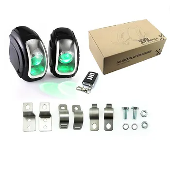 

Waterproof Motorcycle Electrombile Speaker With FM Function Light Effect Audio Radio Speaker Refitting Supplies