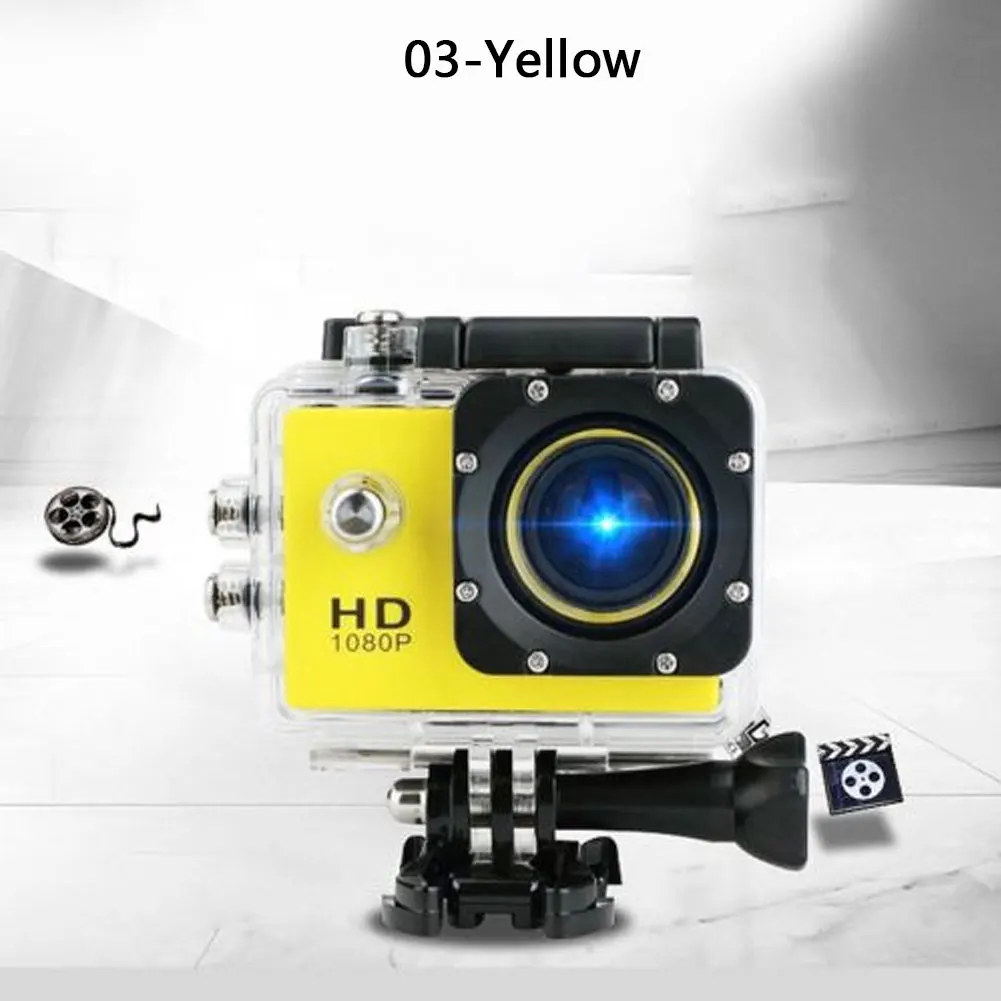 HD 1080P Sports Action Waterproof Diving Recording Camera Full HD Cam Extreme Exercise Video Recorder Camcorder Digital Camera digital camera for beginners Digital Cameras