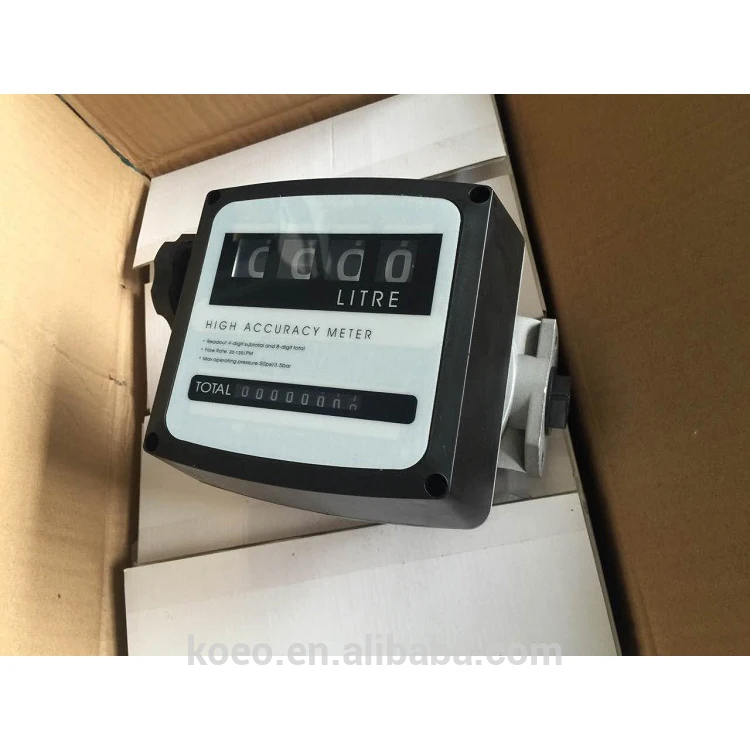 

4 Digits Mechanical Flow Meter Cheap Fuel Oil Flowmeter