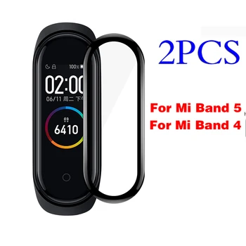

2PCS Soft Screen Protector for Xiaomi Mi Band 5 Film 3D Curved Cover Film for Mi Band 5 4 MiBand5 2020 Protective Film Not Glass