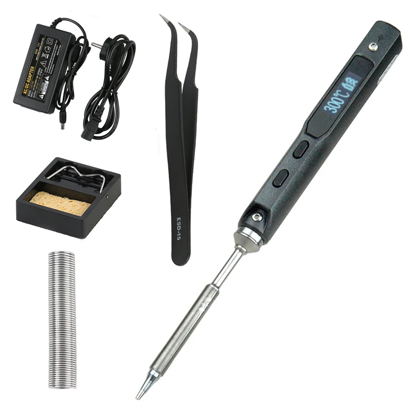 65W TS100 Digital Electric Welding Pen Programable Interface Soldering Iron 
