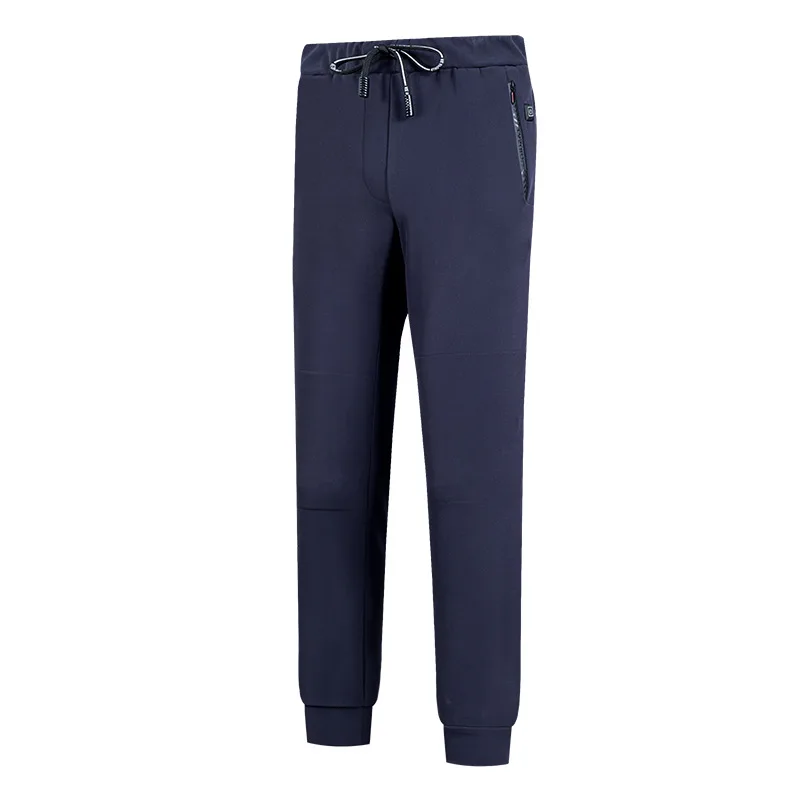 Теплые брюки с электрическим подогревом для мужчин и женщин, с USB подогревом, базовый слой, брюки с утеплителем, нижнее белье для кемпинга, походов, зимнего отдыха на открытом воздухе - Цвет: Синий