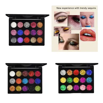 

Shimmer & Matte Eyeshadows Eye Shadow Makeup Palette, Multicolor Eyes Cosmetic Powder, Long Lasting 15 Colors