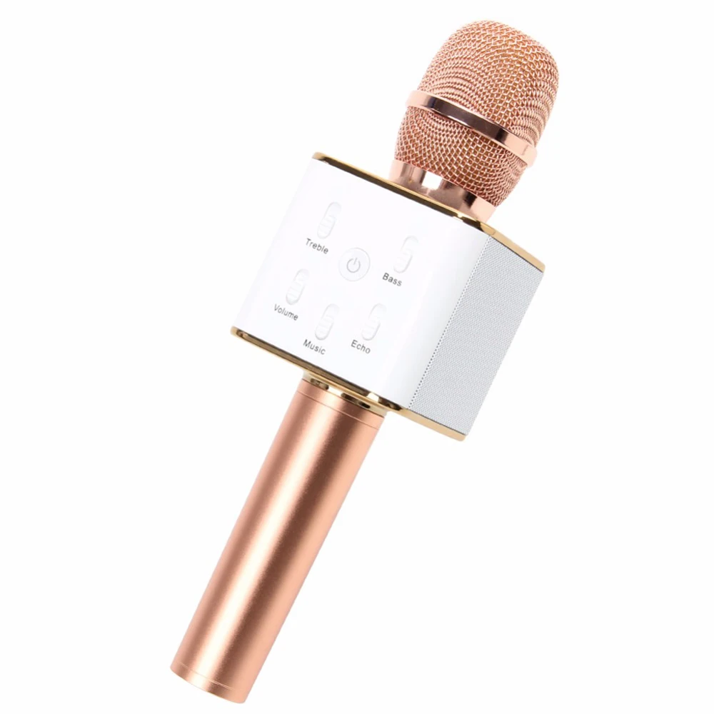 Портативный беспроводной караоке микрофон KTV микрофон Портативный конденсаторный микрофон с беспроводной Bluetooth динамик пение Стере