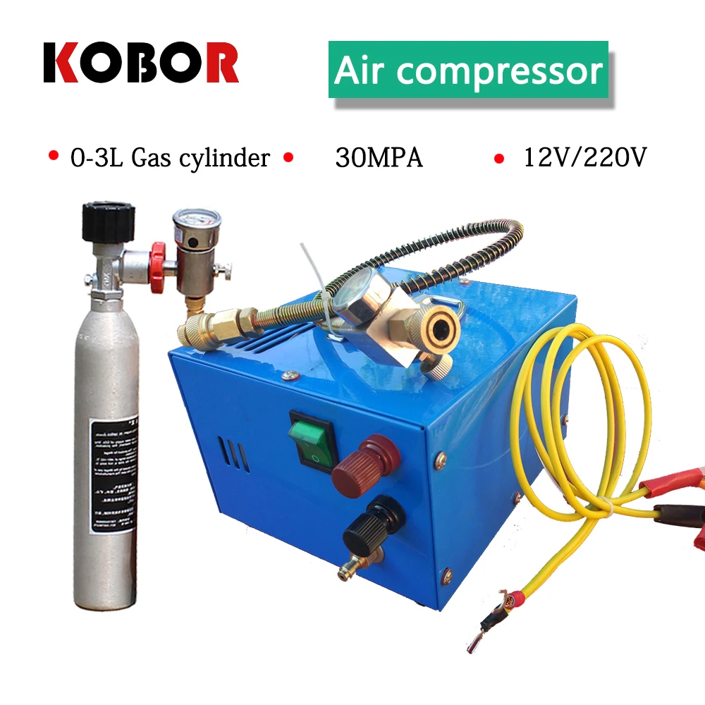 

4500psi 300bar 30mpa 12v Pcp Air Compressor 220v Mini Pcp Compressor Electric Portable Pcp Pump High Pressure Air gun Compressor