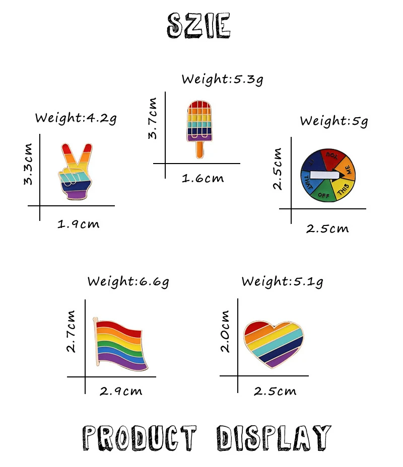 Модные Цветные Броши креативное сердце палец флаг проигрыватель LGBT дизайн металлические бейджи нашивки для женщин мужчин аксессуары ювелирные изделия