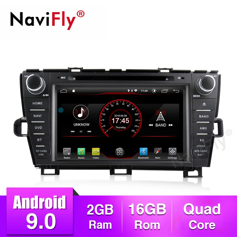 NaviFly Android 9.0 8inch 2Din Car DVD Radio Multimedia Player For TOYOTA PRIUS GPS Navigation With Bluetooth WIFI OBD 4G 2G+16G NaviFly Android 9.0 8inch 2Din Car DVD Radio Multimedia Player For TOYOTA PRIUS GPS Navigation With Bluetooth WIFI OBD 4G 2G+16G