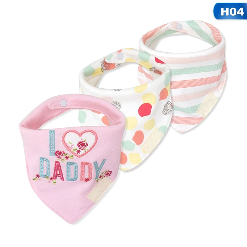 4 3 шт./лот хлопоковый для новорожденных малышей Bibs Одежда высшего качества для мальчиков, полотенце для девочек мультяшная бандана слюнявчик Нагрудник слюнявчик для младенца Полотенца - Цвет: 4