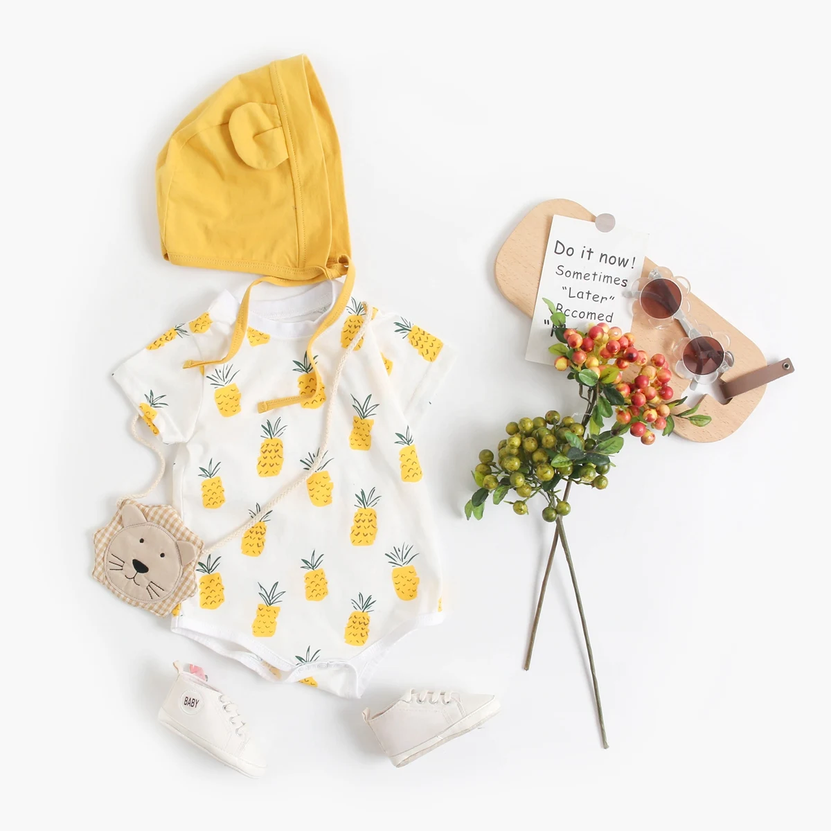 Sanlutoz Toddler Boys Girls Bodysuits Fashion Summer Short Sleeve Baby Clothes Casual 3
