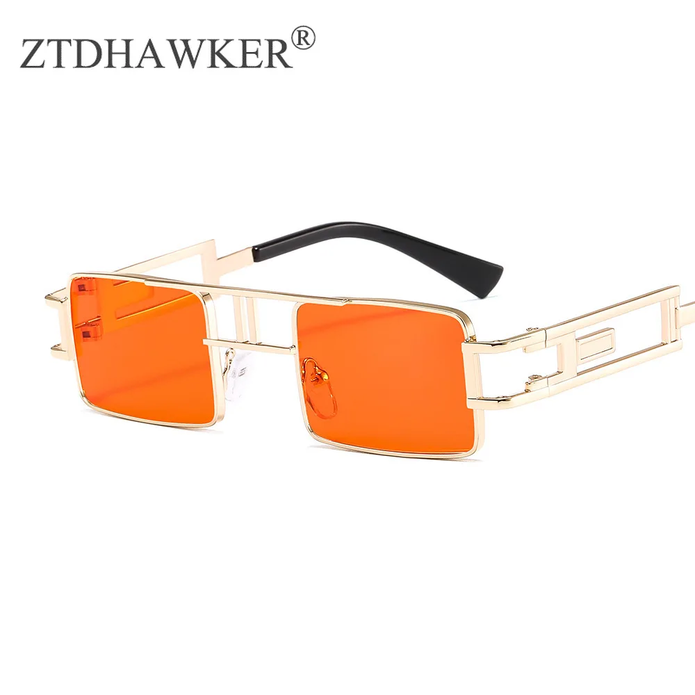 

Square Sunglasses Women Personality Steampunk Metal Eyeglasses Female Street Shot Spectacles
