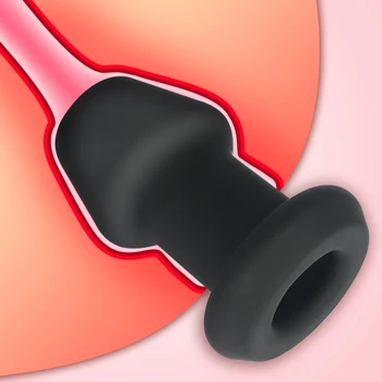 

Hollow Anal Plug Butt Plug Prostate Massager Anal Expanding Dilator Stimulator Sex Toys For Gay Men Masturbator Erotic Toys