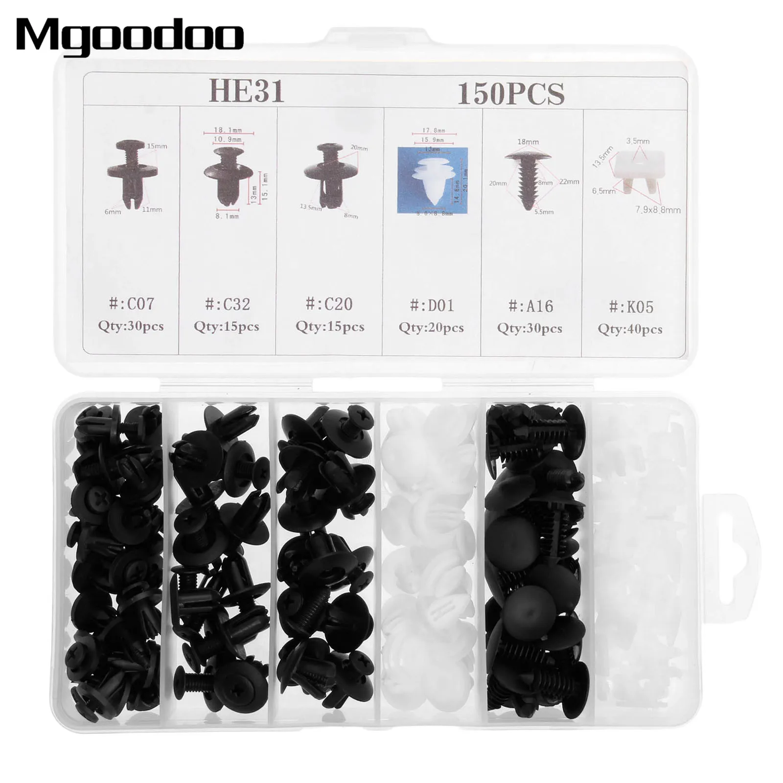 150 шт. зажимы для автомобильных дверей бампера нейлоновый фиксатор зажим