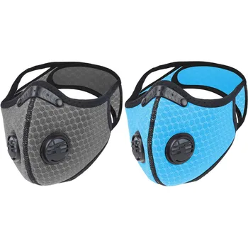 

2020 New Outdoor Sport Breathable Mesh Mouth Mask 3Colors Anti-dust Mask Reusable Mask with Breathing Valve Masks